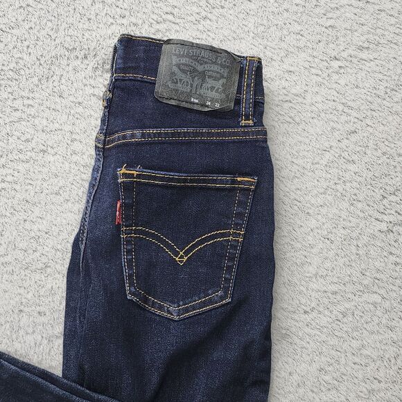 LEVIS 511 Jeans Men 24x22 Blue Performance Slim Fit Dark Wash Denim Pant - Picture 13 of 13